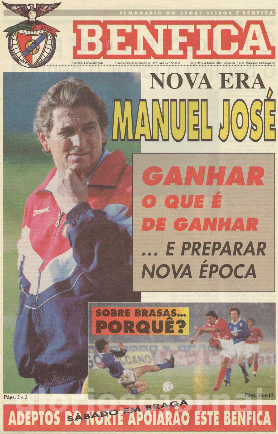 jornal o benfica 2833 1997-01-29